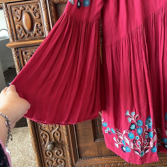 Free People Te Amo embroidered mini boho dress/tunic. - Picture 4 of 7